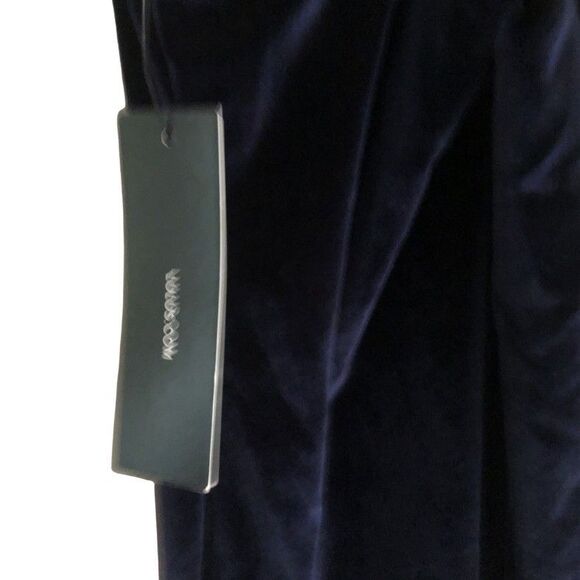 Lulus Greatest Love of All Navy Velvet Dress Womens Sz L Slip Dress Holiday NWT - Picture 6 of 16